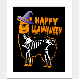 Llama halloween costume happu llamaween tshirt funny gift t-shirt Posters and Art